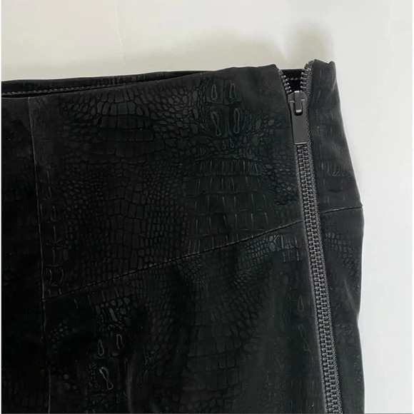 $179 NWT Good American The Croc Exec Pant Black High Waist Suede Plus Size 6 3XL - Picture 14 of 16